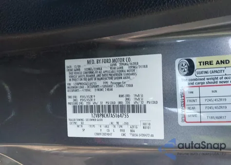 2010 Ford Mustang Gt/Gt Premium из США, поврежденный, VIN 1ZVBP8CH7A5164755